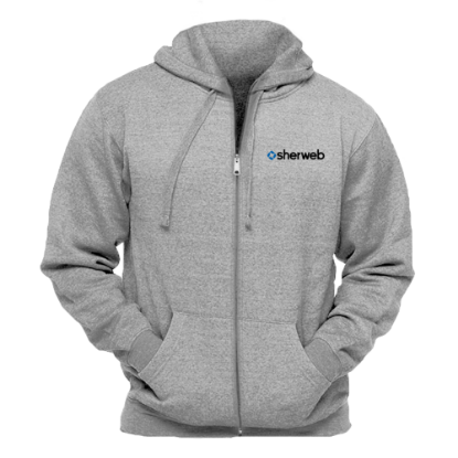 Image de Veste à capuchon avec zip - Unisexe - Gris cendré